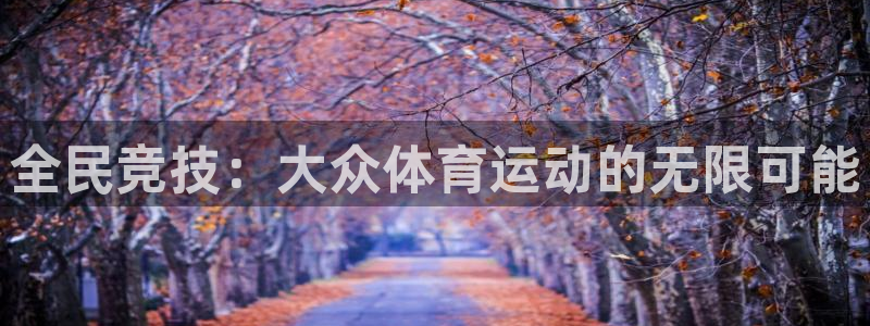 米兰体育官方正版app科技：全民竞技：大众体育运动的无限可能